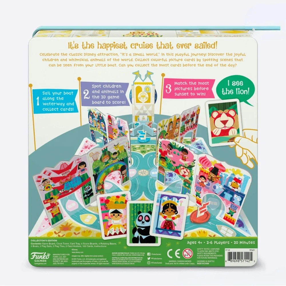 Disney It's a Small World Board Game by Funko New Sealed Ages 4+ for 2-6 players - Picture 3 of 3